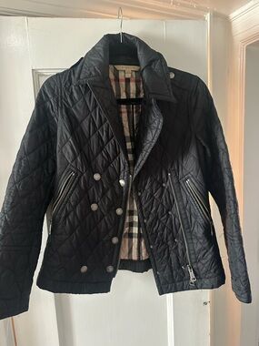 Burberry Quilted Jacket with Check Lining